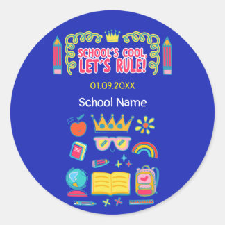 Motiveringscitat för "Skolans coola" Runt Klistermärke