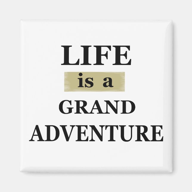 Motiveringscitat om livet magnet (Framsidan)