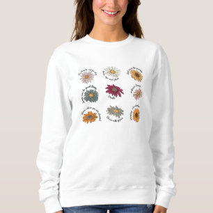Motiveringscitattecken Blommigt blommande Multifär T Shirt