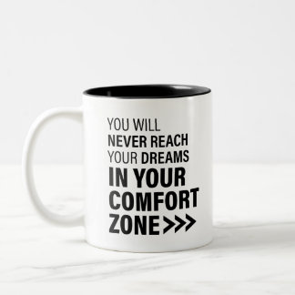 Motiveringscitattecken i Berömden Art Dreams citat Två-Tonad Mugg