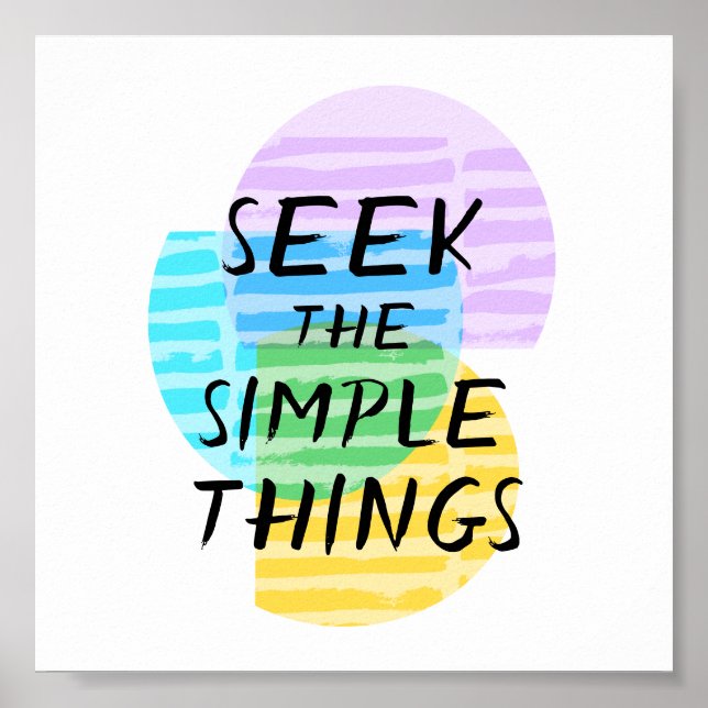 Motiveringscitattecken typografi abstrakt art poster (Framsidan)