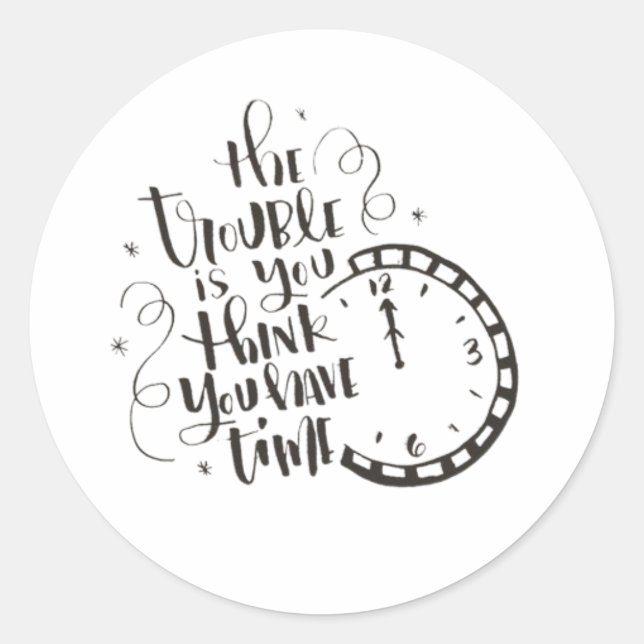 Motiveringsdekal Runt Klistermärke (Framsida)