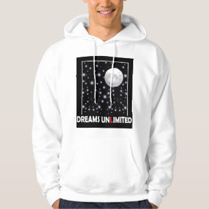 Motiveringsdesign för drömmar med stjärnmörker och hoodie