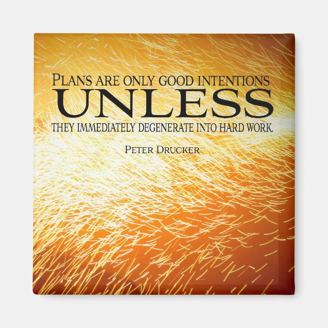 Motiveringsenergi för hårt arbete magnet (Framsidan)