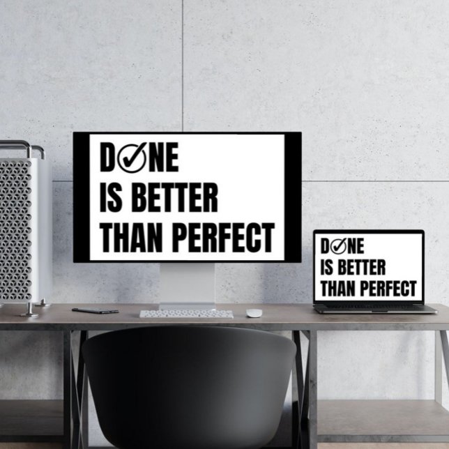 Motiveringsfärdig är bättre än perfekt Classroom Poster (Skapare uppladdad)