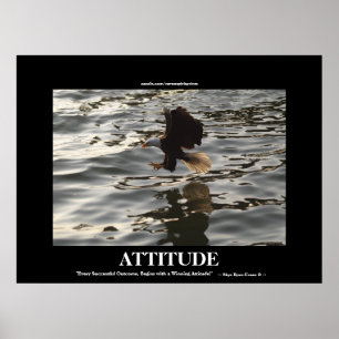 Motiveringsfotoutskrift av framgångssaga attityder poster