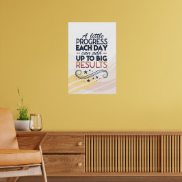 Motiveringsfraser kort, Ett litet framsteg Poster