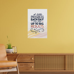 Motiveringsfraser kort, Ett litet framsteg Poster