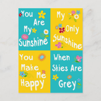 Motiveringsfraser typografi - kollage vykort