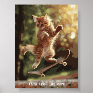 Motiveringsfunktionellt inspirerande kattPoster Poster