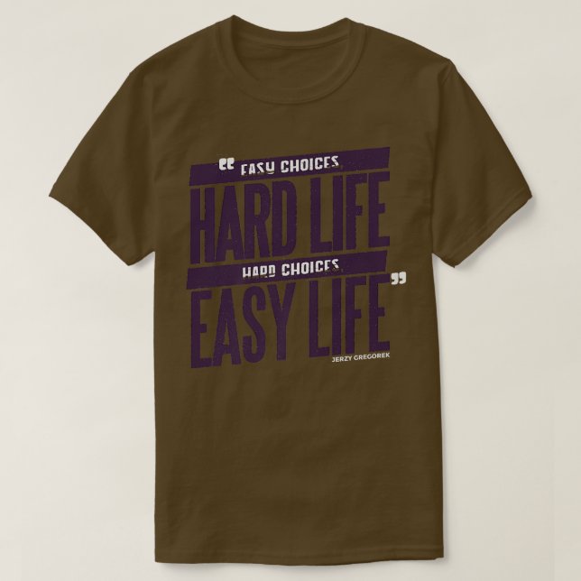Motiveringsgåva från hårda livstider t shirt (Design framsida)