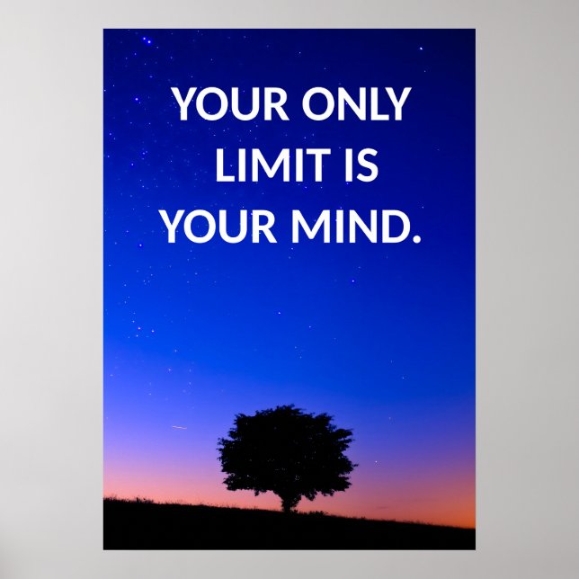 Motiveringskonst Skriv ut Poster (Framsidan)