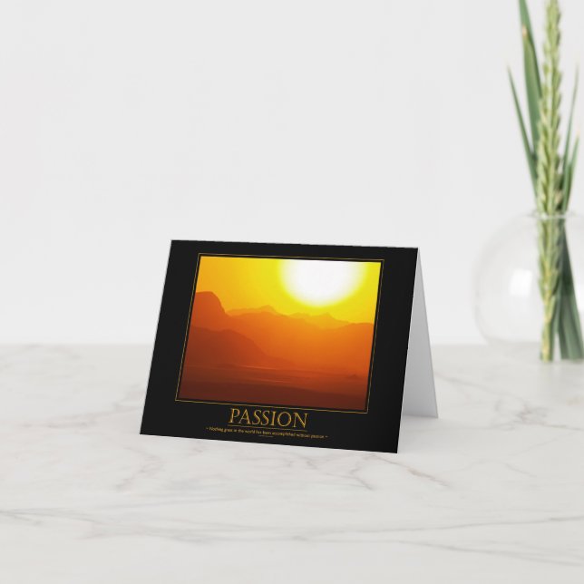 Motiveringskort för passion kort (Framsida)