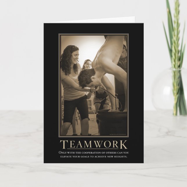 Motiveringskort för teamarbete kort (Framsida)