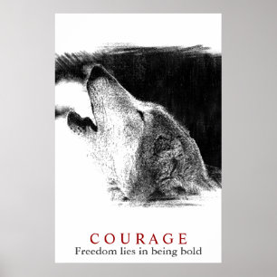 Motiveringskurscitattecken Varg Poster