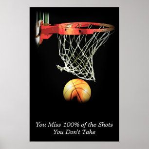 Motiveringslös basketsport poster