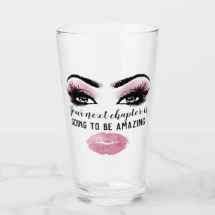 Motiveringsmakeup stänger av Bloggarns Rosa Glaskopp
