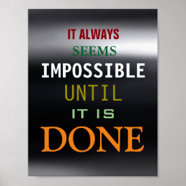 Motiveringsmöjlighet Offert Mörk Grått Poster