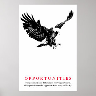 Motiveringsmöjligheter i Svarta vita Örn Poster