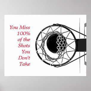 Motiveringsoffert Basketball Poster