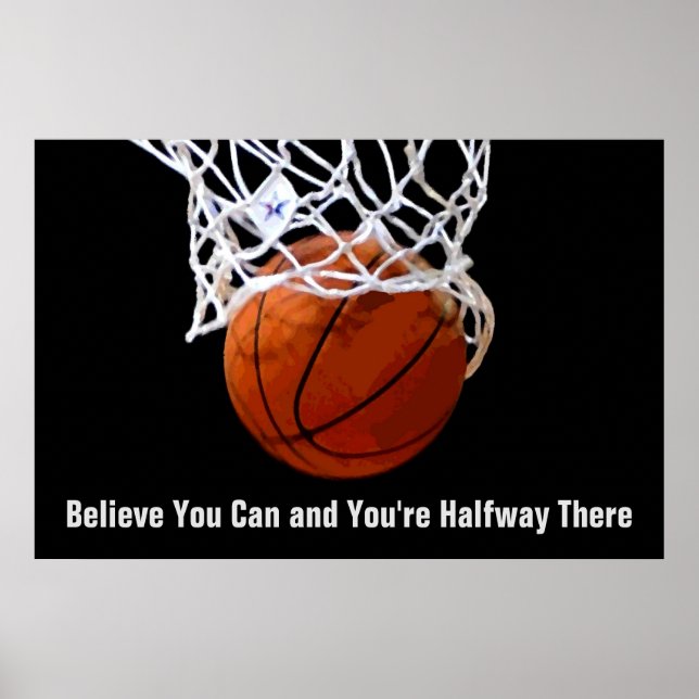 Motiveringsoffert Basketball Poster (Framsidan)