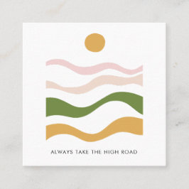 Motiveringsoffert för abstrakt: ta vägen över fyrkantigt visitkort