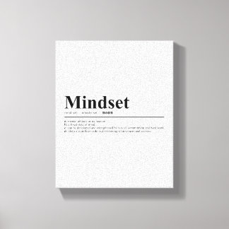Motiveringsoffert för Mindset-definition Canvastryck