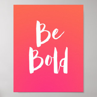 Motiveringsoffert för rosa bör vara djärv poster