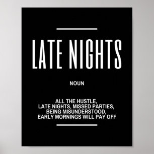 Motiveringsoffert för sen natt poster