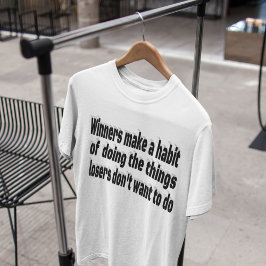 Motiveringsoffert för vinnare t shirt