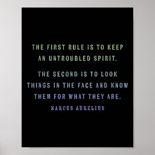 Motiveringsoffert från Marcus Aurelius tillväxtmin Poster