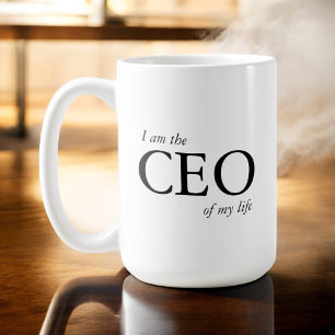 Motiveringsoffert: Jag är VD för mitt liv Kaffemugg