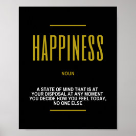 Motiveringsoffert om lycka poster