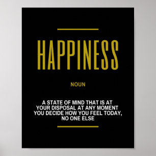 Motiveringsoffert om lycka poster