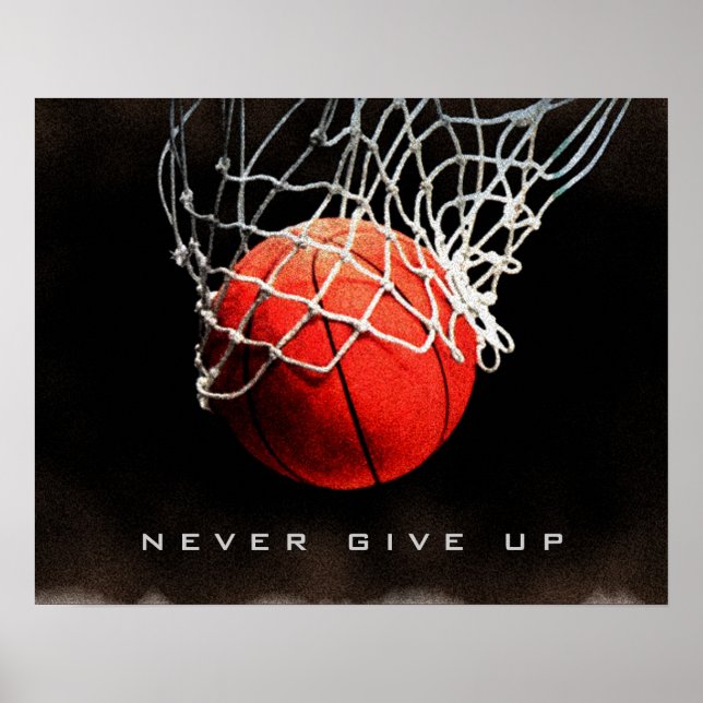 Motiveringsoffert Poster aldrig i Basketboll för G (Framsidan)