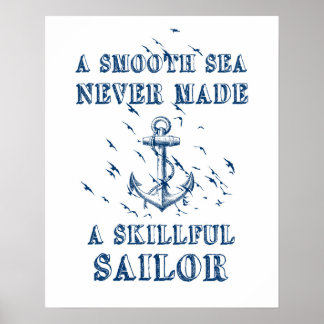 Motiveringsoffert poster nautiskt ankarblått