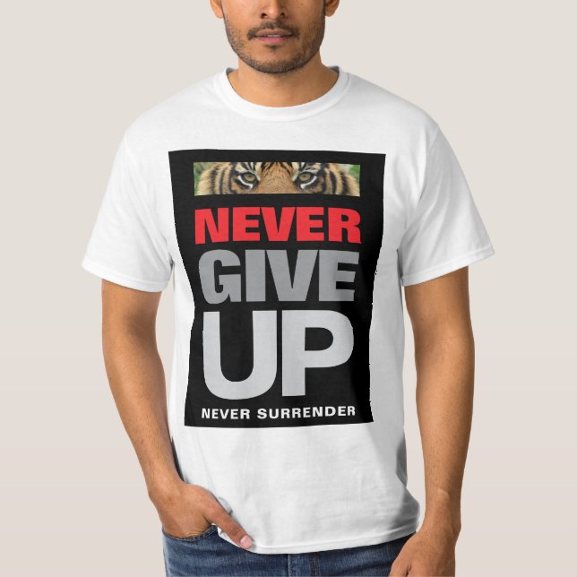 Motiveringsoffert som aldrig Ge upp överlämnar ald T Shirt (Framsida)
