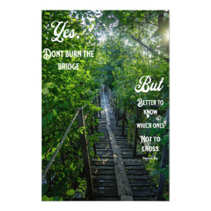Motiveringsoffert som Poster Bridge Photo Print