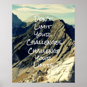 Motiveringsoffert: Utmana dina begränsningar Poster