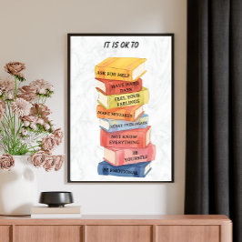 Motiveringsofferter Anpassningsbarna Watercolor Bo Poster