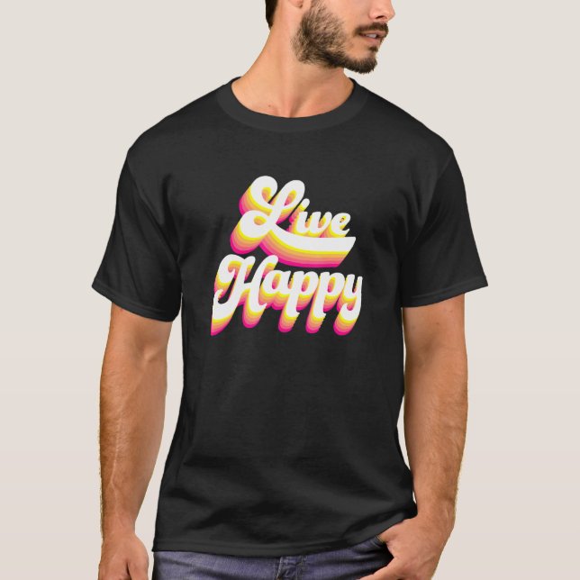 Motiveringsofferter för direktmeddelande i Lycklig T Shirt (Framsida)