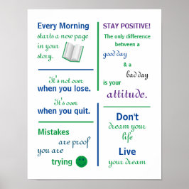 Motiveringsofferter - hem eller klassrum poster