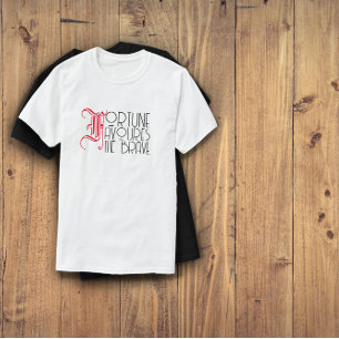 Motiveringsofferturen gynnar den modiga vita t shirt