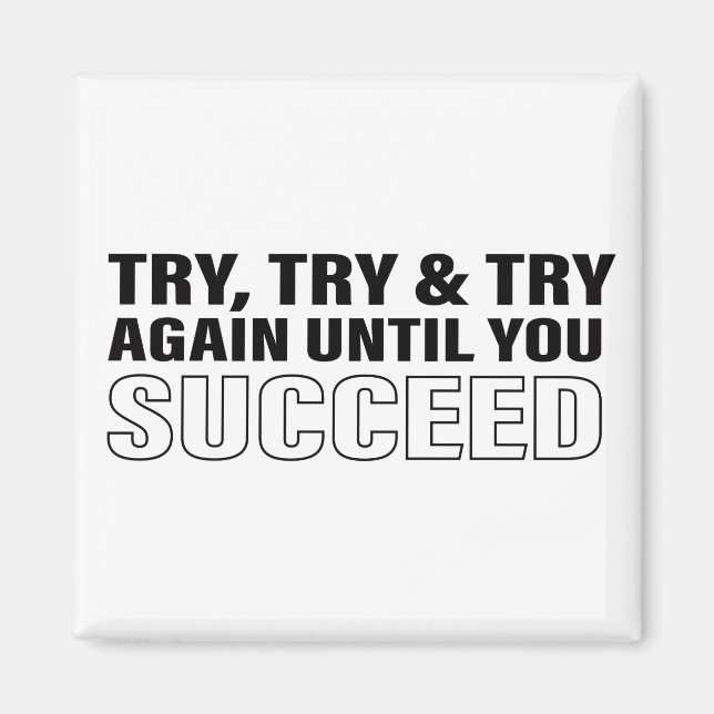 Motiveringsot Art Success Life Tips Citat Magnet (Framsidan)