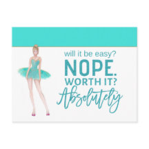 Motiveringsot/Ballerina/teal