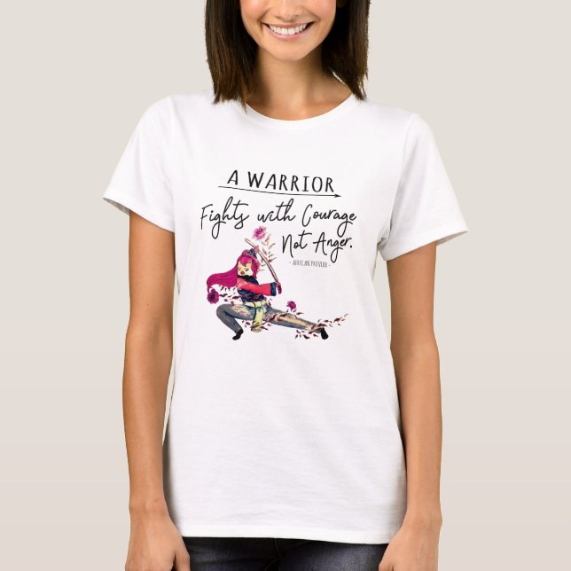 Motiveringsot för Rosa av fågelskydd T Shirt (Framsida)
