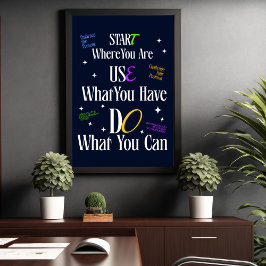 Motiveringsot - Poster med minimal inspiration