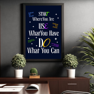 Motiveringsot - Poster med minimal inspiration