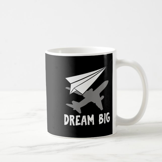 Motiveringspilot Aerospace Ingenjör Dream Papper Kaffemugg (Höger)
