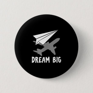 Motiveringspilot Aerospace Ingenjör Dream Papper Knapp